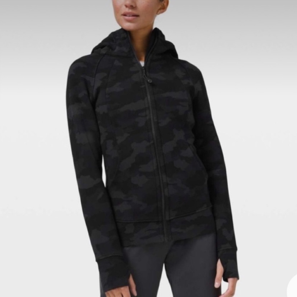 Lululemon camo scuba hoodie